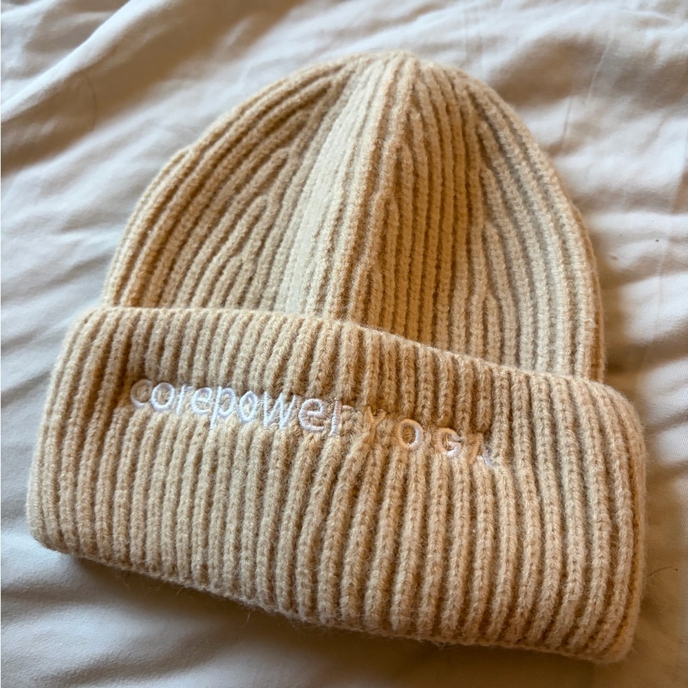 Cream Knit Beanie